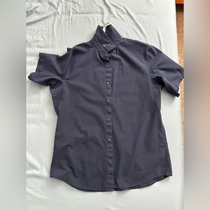 Lululemon new venture navy blue button down